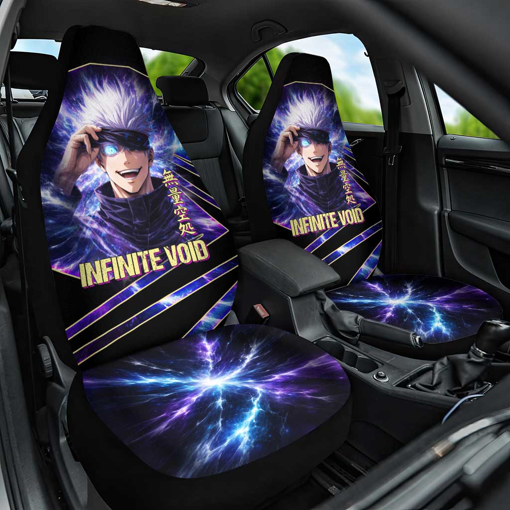 Gojo Satoru Infinite Void Car Seat Cover Cosmic Anime Power Surge Style