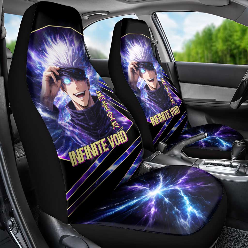 Gojo Satoru Infinite Void Car Seat Cover Cosmic Anime Power Surge Style