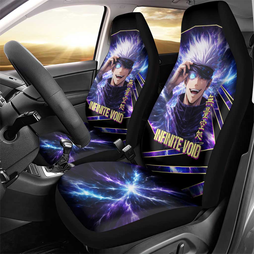 Gojo Satoru Infinite Void Car Seat Cover Cosmic Anime Power Surge Style