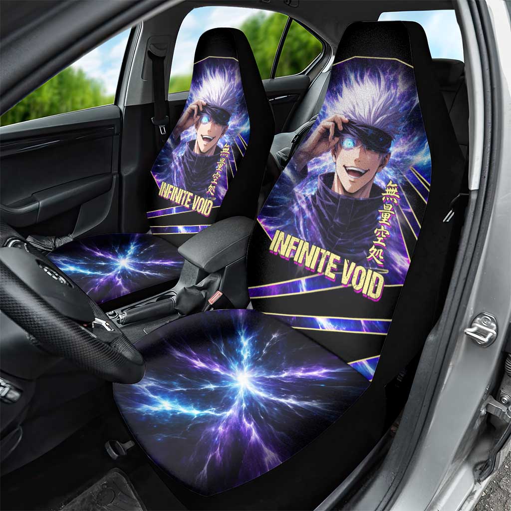 Gojo Satoru Infinite Void Car Seat Cover Cosmic Anime Power Surge Style