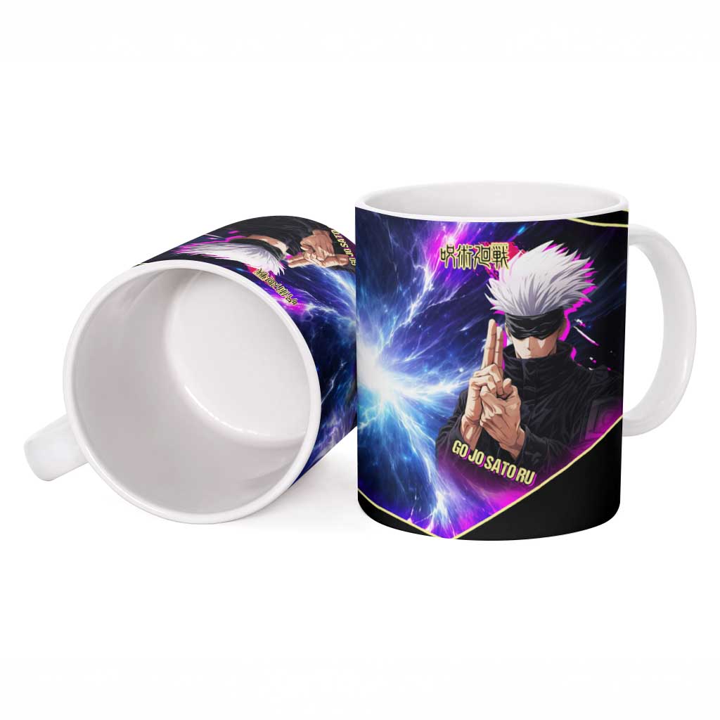 Gojo Satoru Infinite Void Ceramic Mug Cosmic Anime Power Surge Style