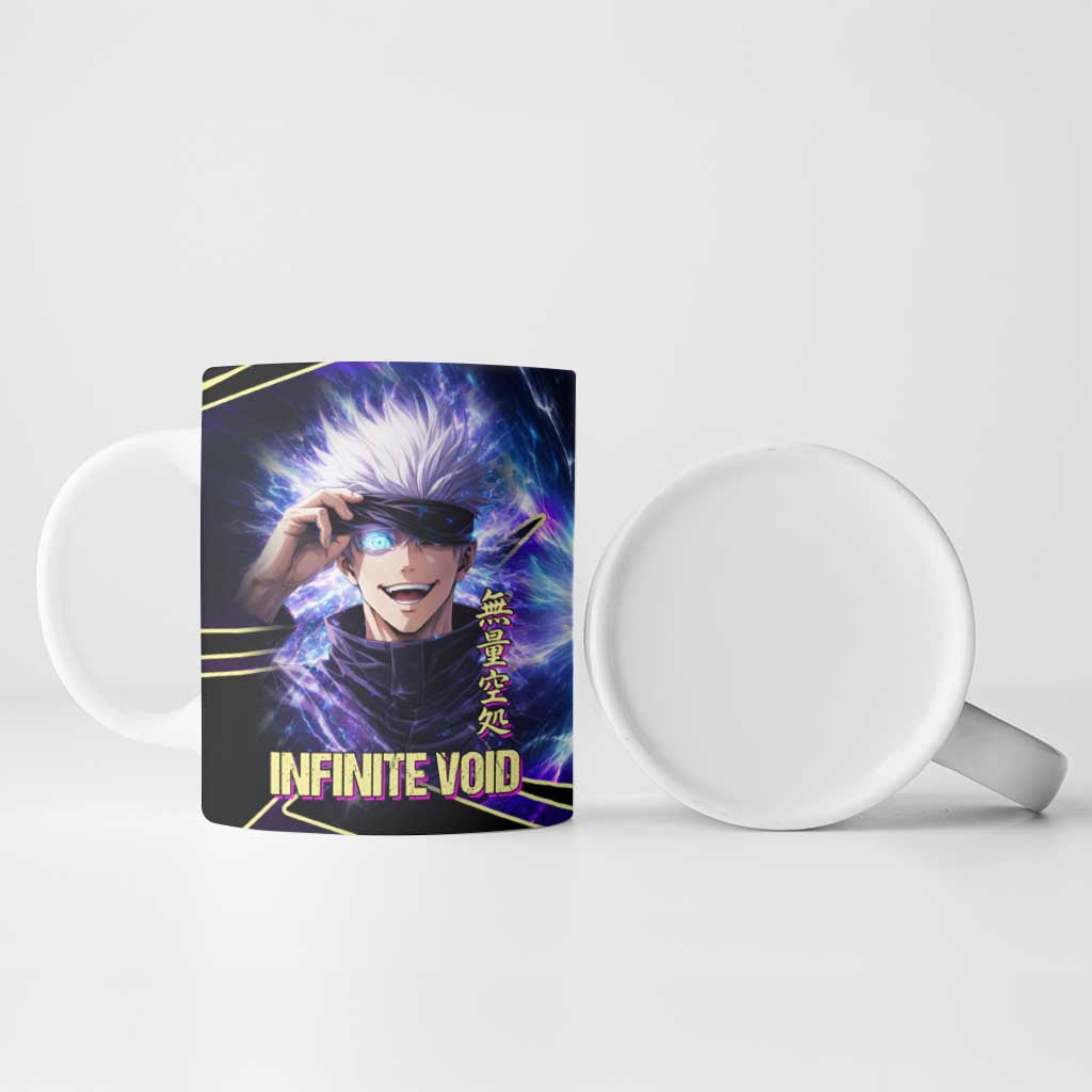 Gojo Satoru Infinite Void Ceramic Mug Cosmic Anime Power Surge Style