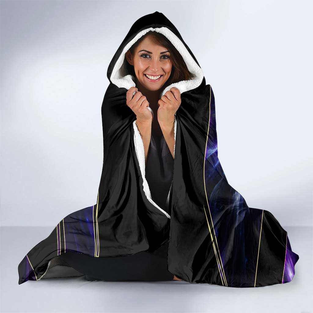 Gojo Satoru Infinite Void Hooded Blanket Cosmic Anime Power Surge Style