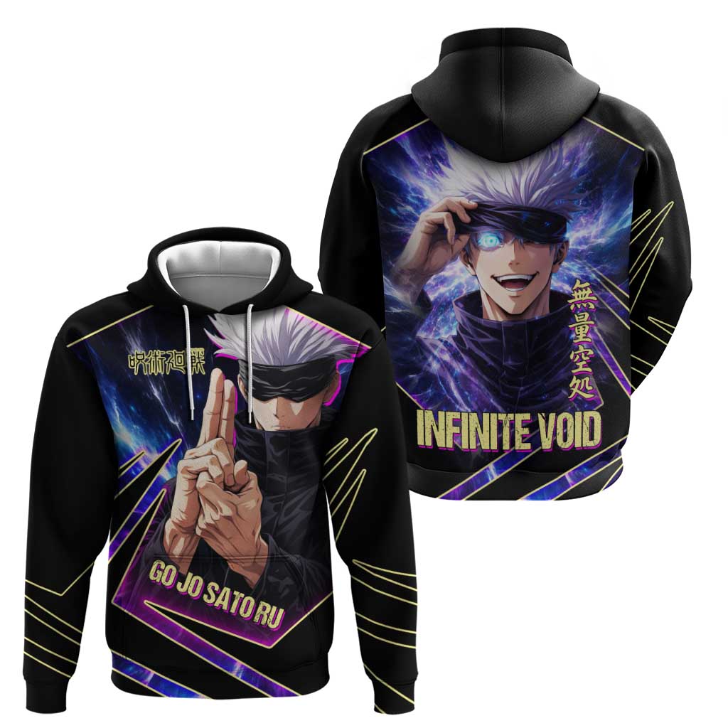 Gojo Satoru Infinite Void Hoodie Cosmic Anime Power Surge Style