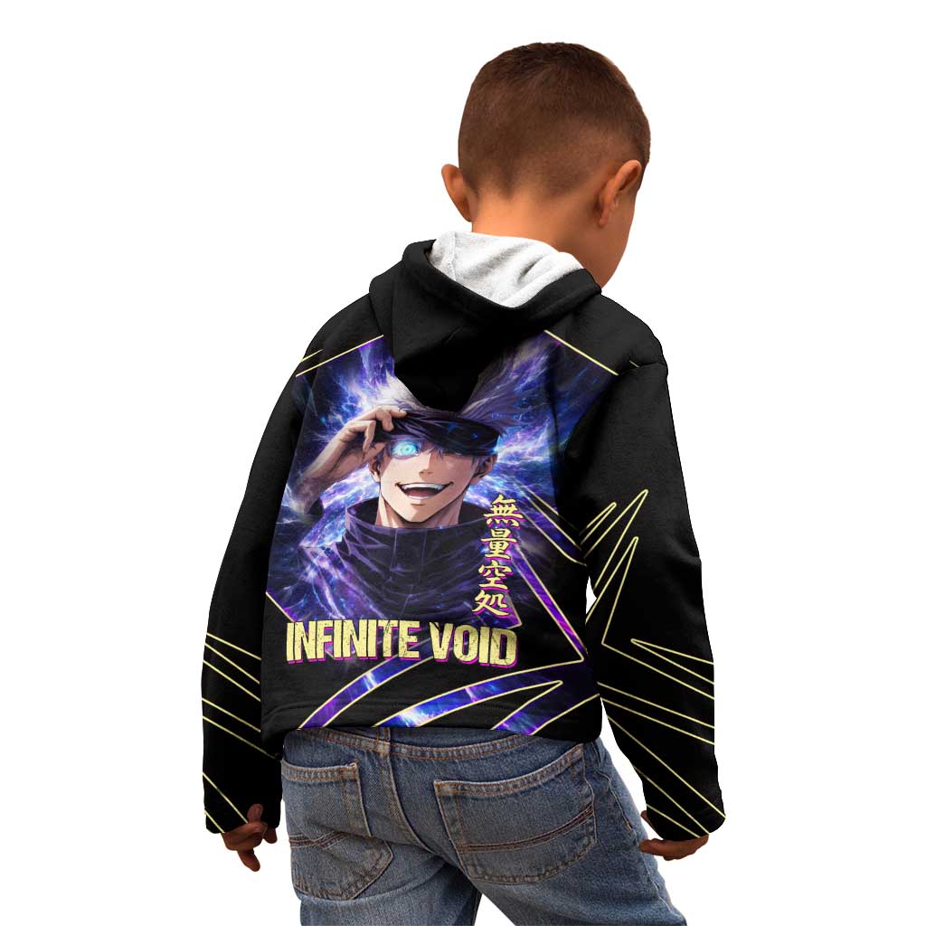 Gojo Satoru Infinite Void Kid Hoodie Cosmic Anime Power Surge Style