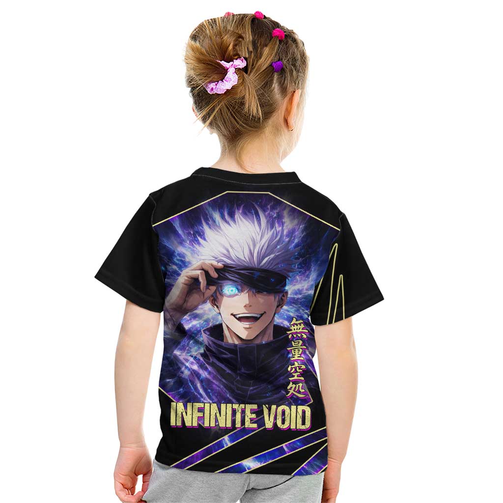 Gojo Satoru Infinite Void Kid T Shirt Cosmic Anime Power Surge Style