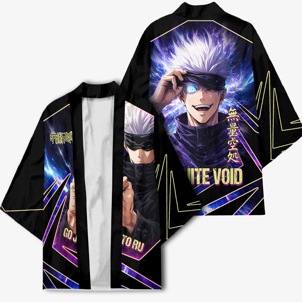 Gojo Satoru Infinite Void Kimono Cosmic Anime Power Surge Style