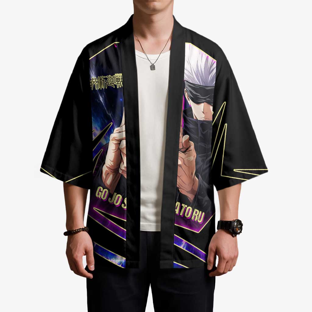 Gojo Satoru Infinite Void Kimono Cosmic Anime Power Surge Style