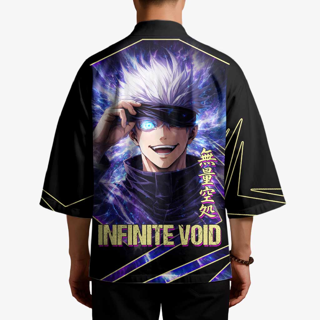 Gojo Satoru Infinite Void Kimono Cosmic Anime Power Surge Style