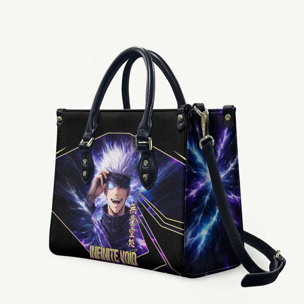 Gojo Satoru Infinite Void Leather Bag Cosmic Anime Power Surge Style
