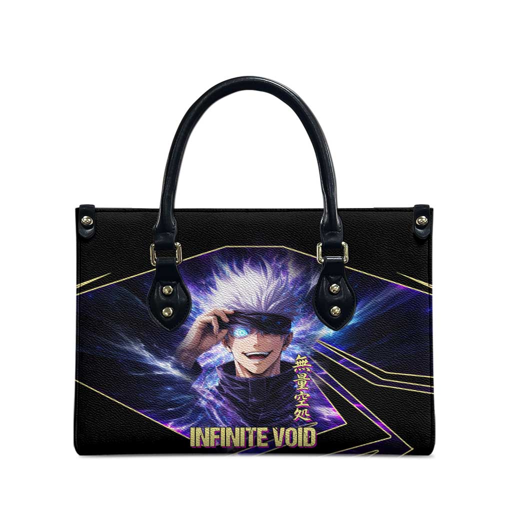 Gojo Satoru Infinite Void Leather Bag Cosmic Anime Power Surge Style