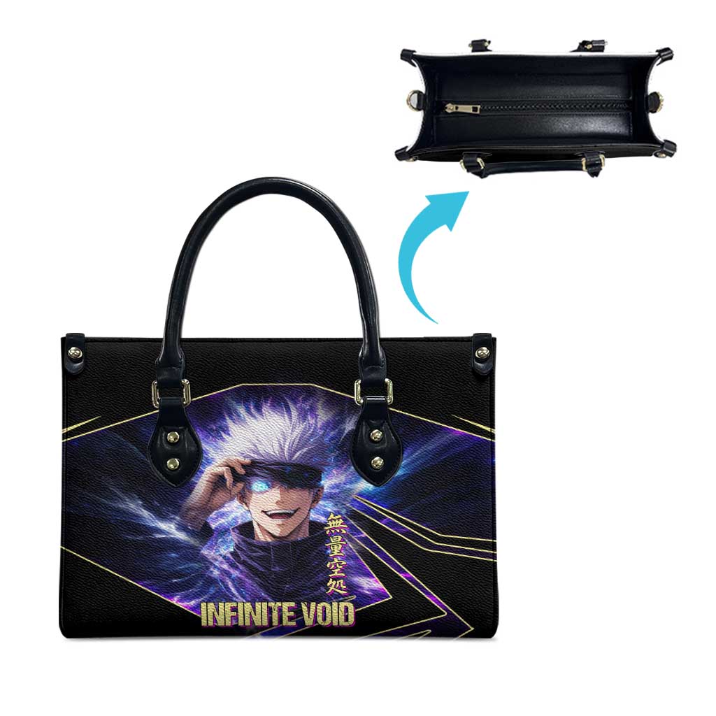 Gojo Satoru Infinite Void Leather Bag Cosmic Anime Power Surge Style