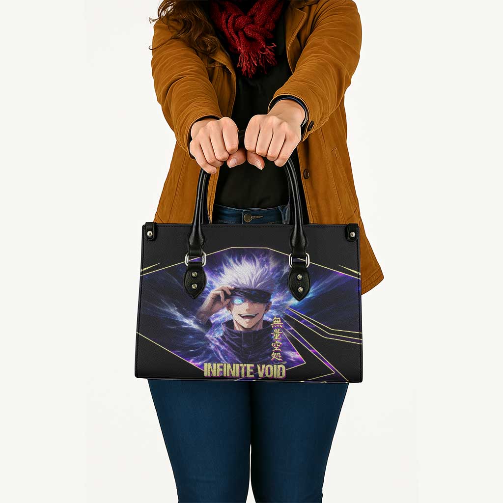 Gojo Satoru Infinite Void Leather Bag Cosmic Anime Power Surge Style