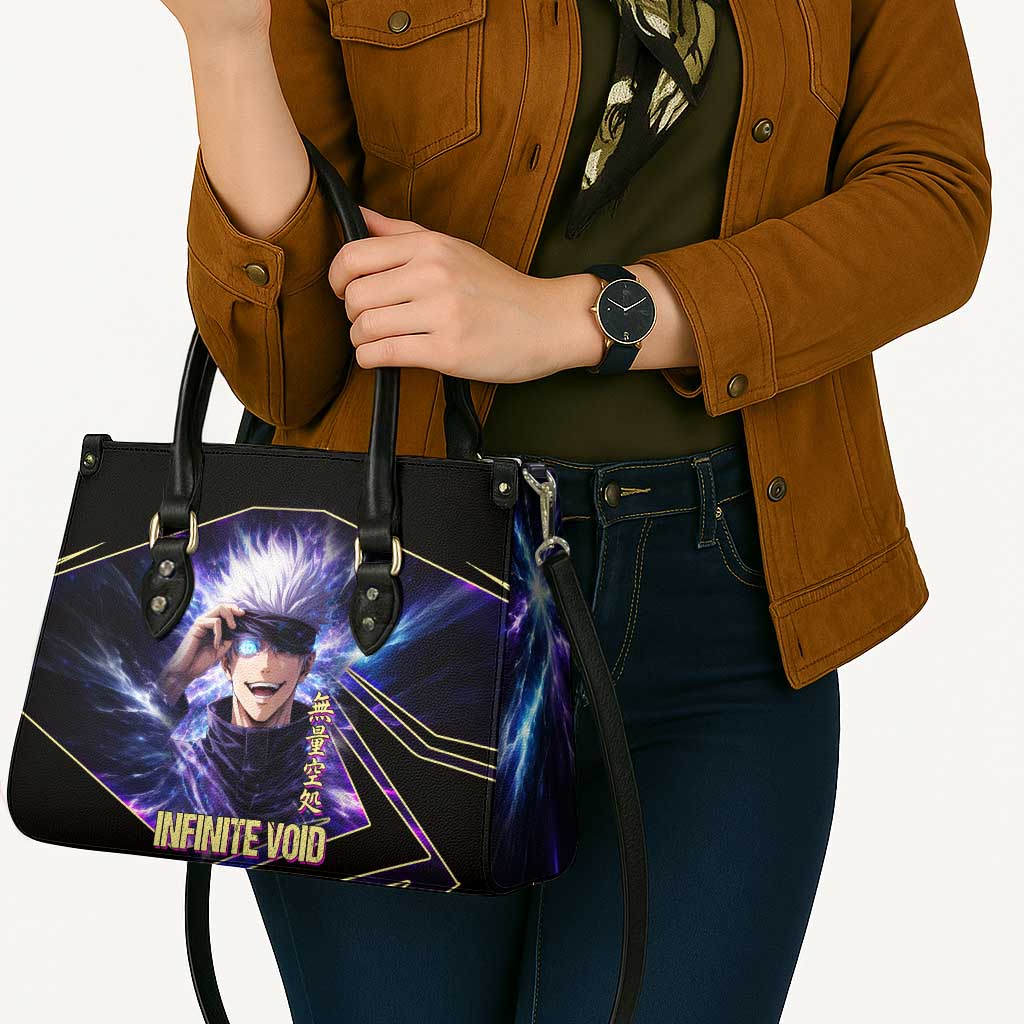 Gojo Satoru Infinite Void Leather Bag Cosmic Anime Power Surge Style