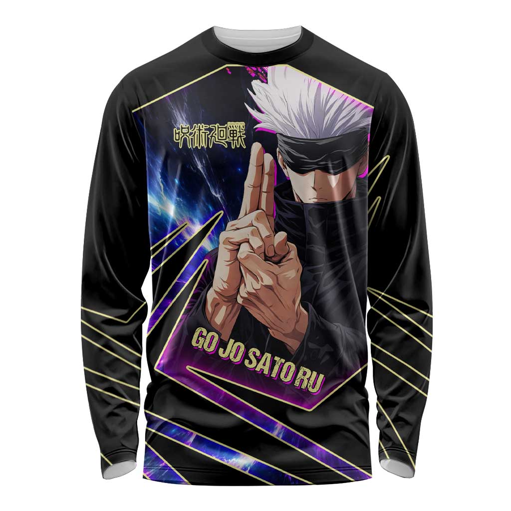 Gojo Satoru Infinite Void Long Sleeve Shirt Cosmic Anime Power Surge Style