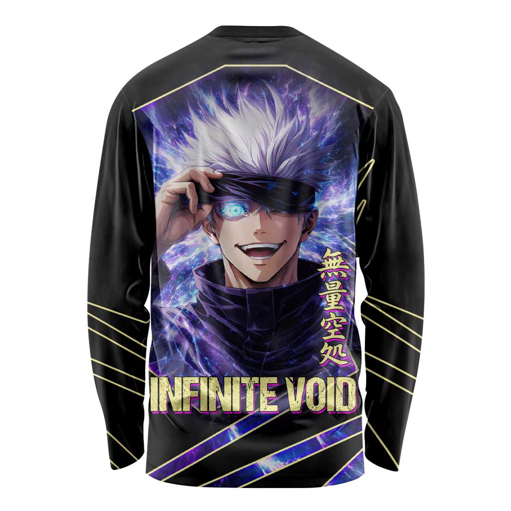 Gojo Satoru Infinite Void Long Sleeve Shirt Cosmic Anime Power Surge Style