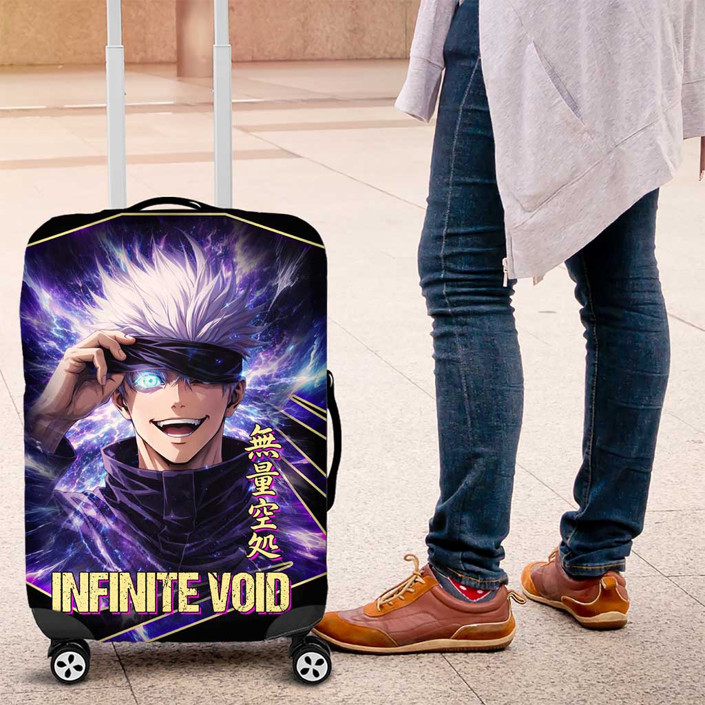 Gojo Satoru Infinite Void Luggage Cover Cosmic Anime Power Surge Style