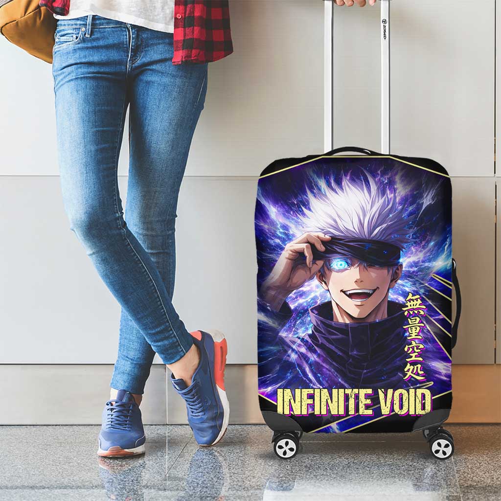 Gojo Satoru Infinite Void Luggage Cover Cosmic Anime Power Surge Style