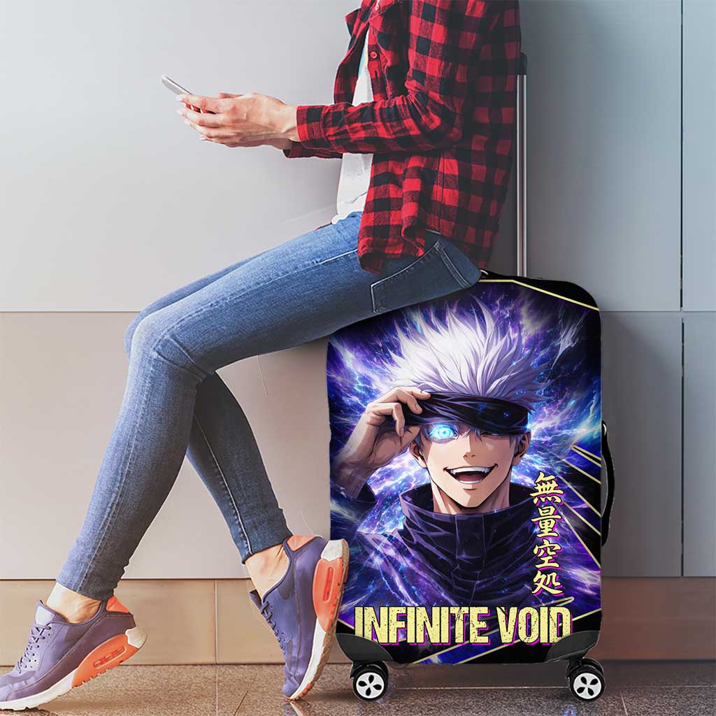 Gojo Satoru Infinite Void Luggage Cover Cosmic Anime Power Surge Style