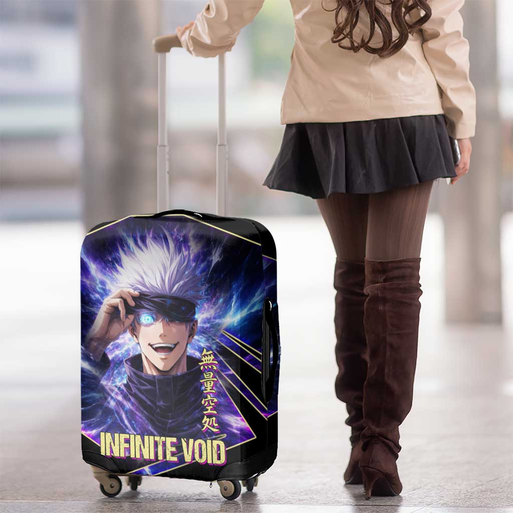 Gojo Satoru Infinite Void Luggage Cover Cosmic Anime Power Surge Style