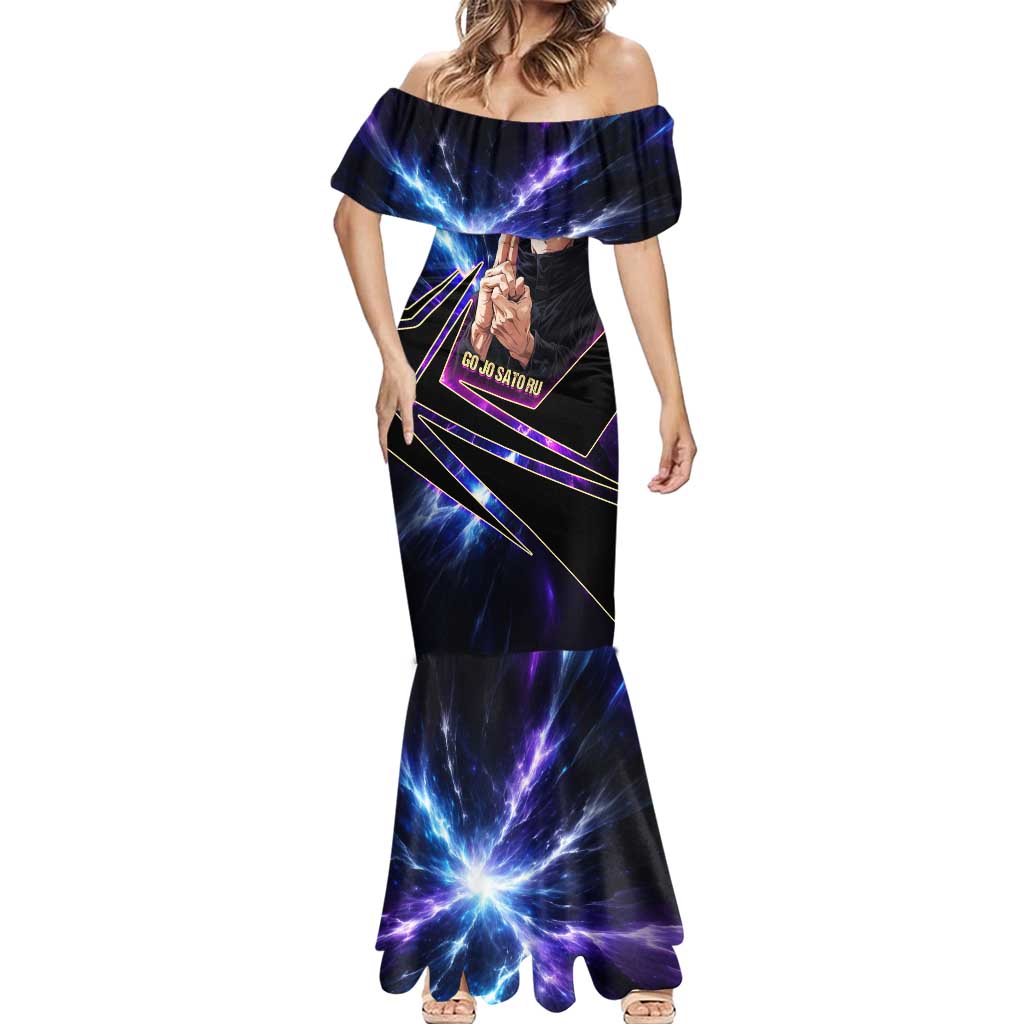 Gojo Satoru Infinite Void Mermaid Dress Cosmic Anime Power Surge Style