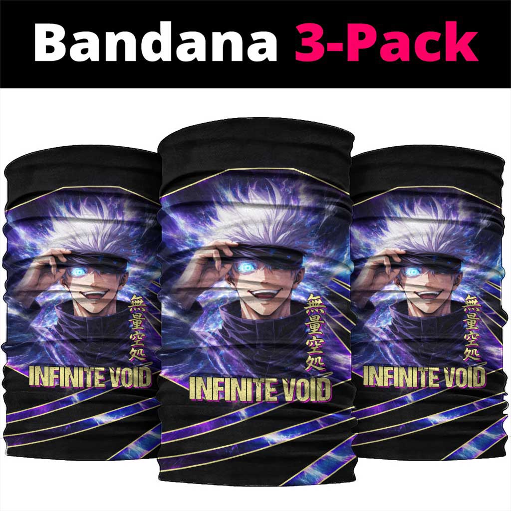 Gojo Satoru Infinite Void Neck Gaiter Cosmic Anime Power Surge Style