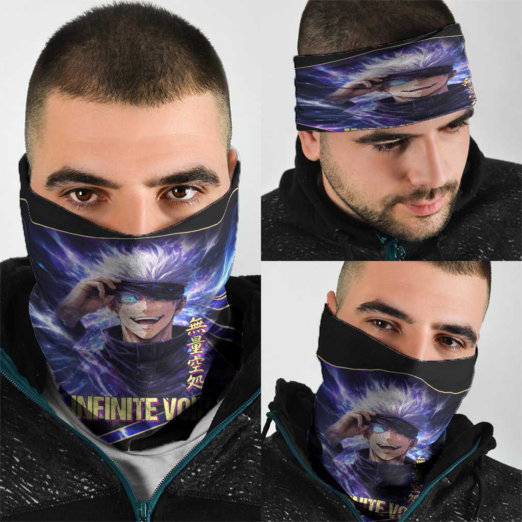 Gojo Satoru Infinite Void Neck Gaiter Cosmic Anime Power Surge Style