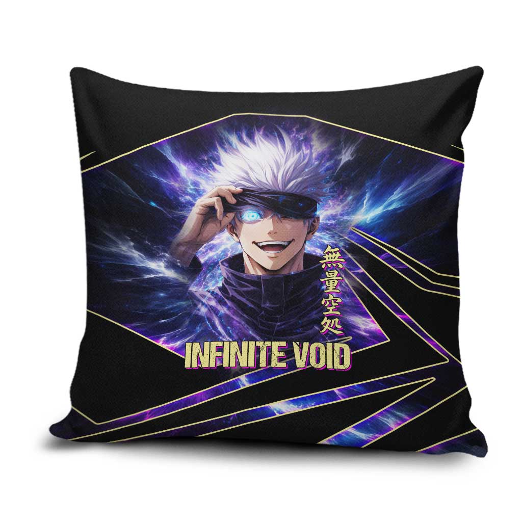 Gojo Satoru Infinite Void Pillow Cover Cosmic Anime Power Surge Style