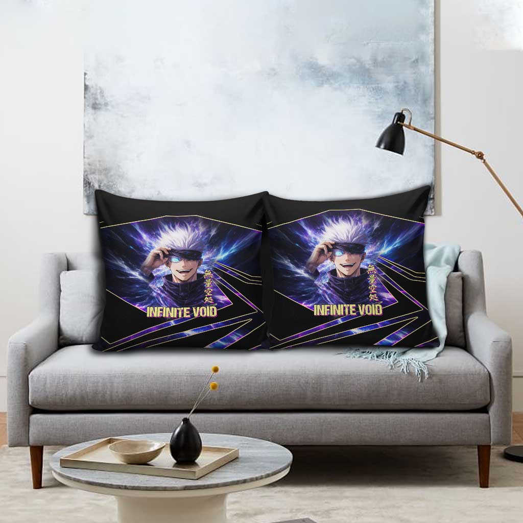 Gojo Satoru Infinite Void Pillow Cover Cosmic Anime Power Surge Style