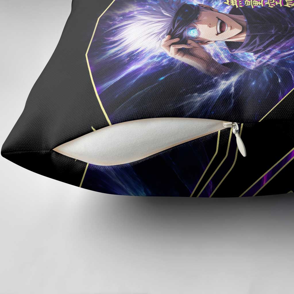 Gojo Satoru Infinite Void Pillow Cover Cosmic Anime Power Surge Style