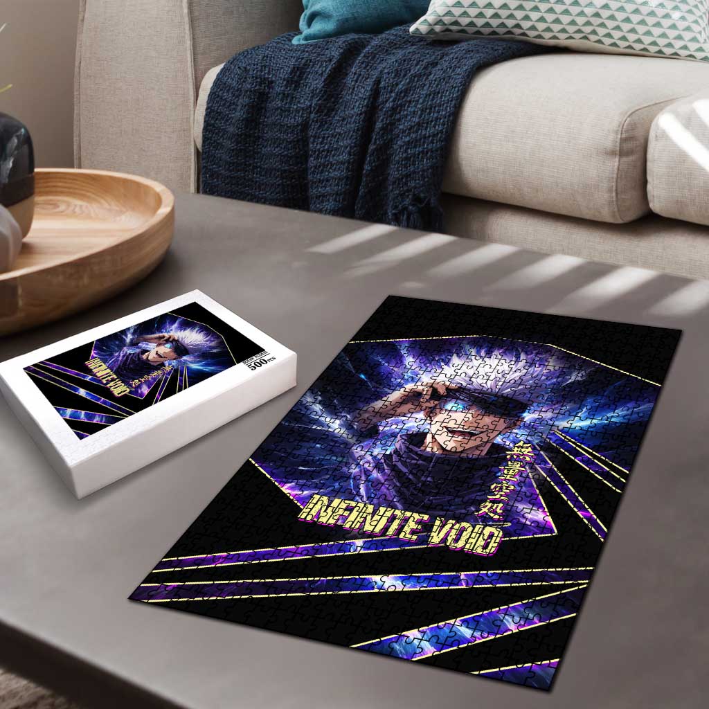 Gojo Satoru Infinite Void Puzzle Cosmic Anime Power Surge Style