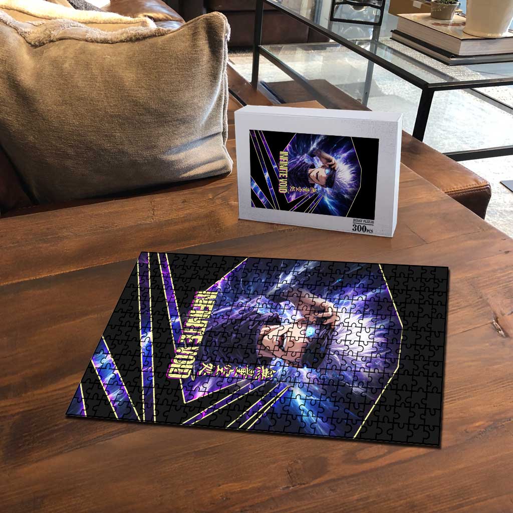 Gojo Satoru Infinite Void Puzzle Cosmic Anime Power Surge Style