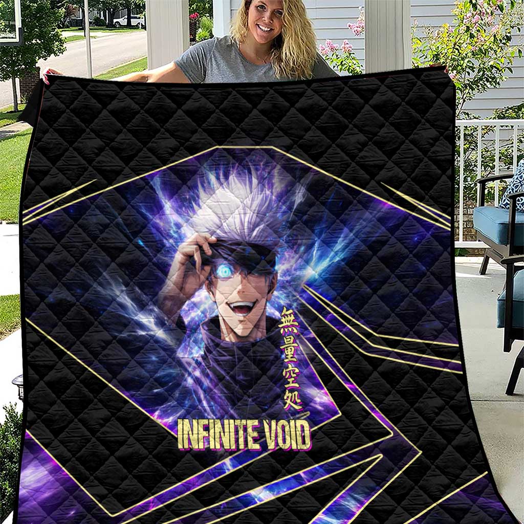 Gojo Satoru Infinite Void Quilt Cosmic Anime Power Surge Style