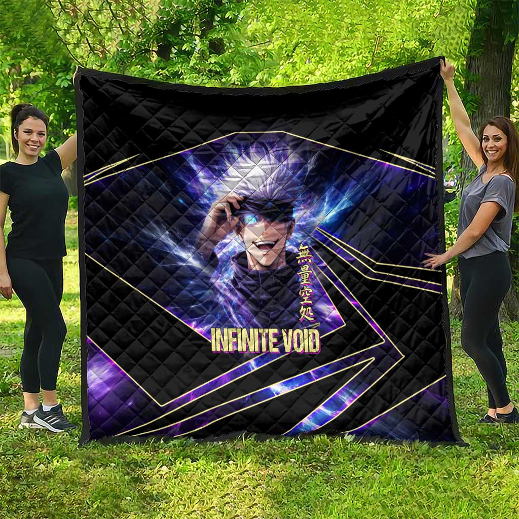 Gojo Satoru Infinite Void Quilt Cosmic Anime Power Surge Style