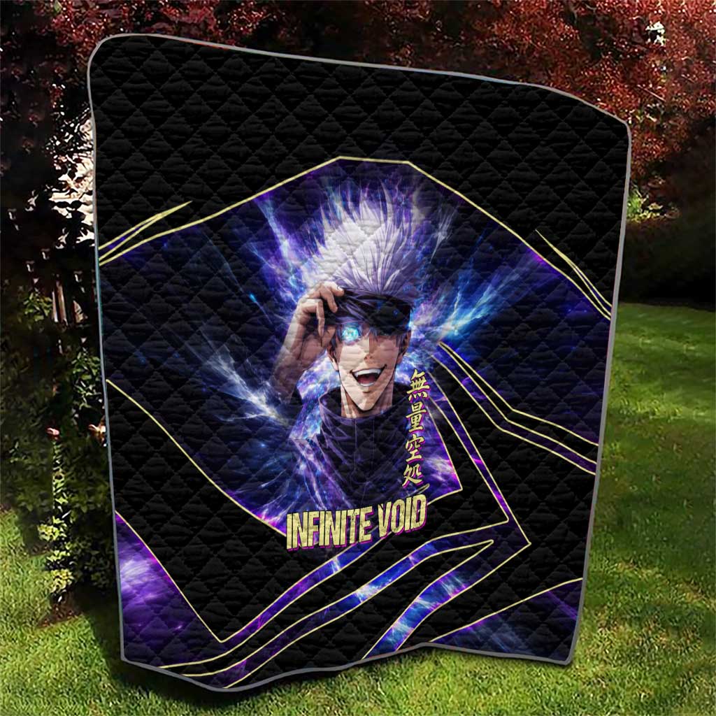 Gojo Satoru Infinite Void Quilt Cosmic Anime Power Surge Style