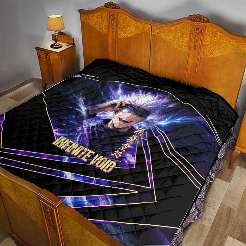 Gojo Satoru Infinite Void Quilt Cosmic Anime Power Surge Style