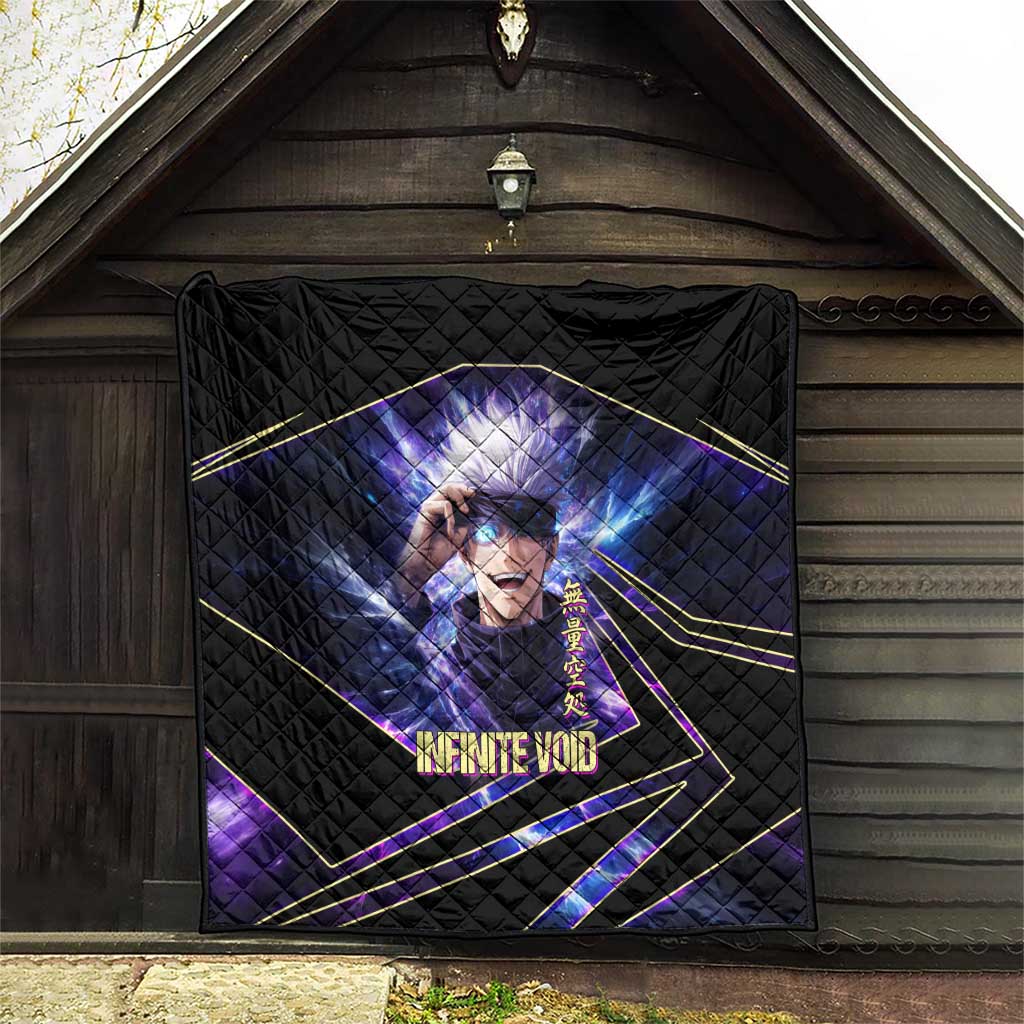 Gojo Satoru Infinite Void Quilt Cosmic Anime Power Surge Style