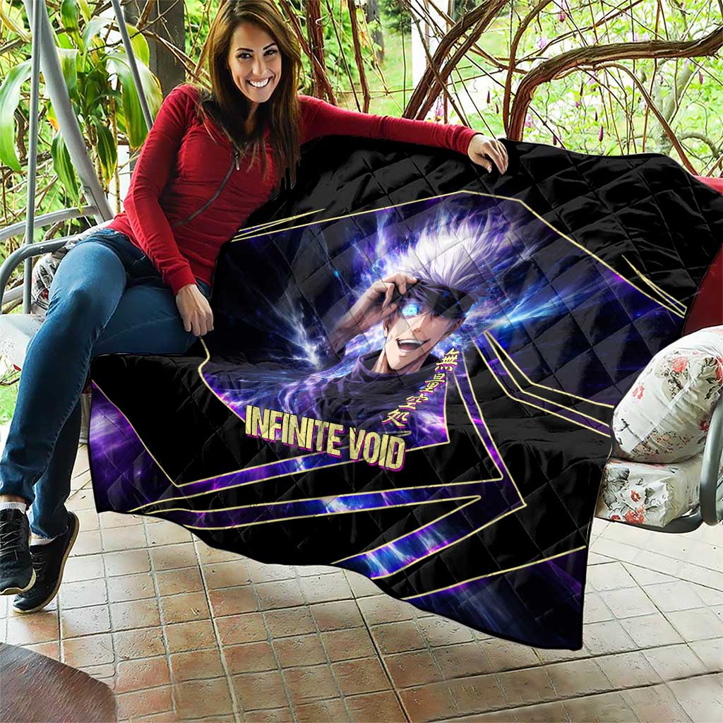 Gojo Satoru Infinite Void Quilt Cosmic Anime Power Surge Style