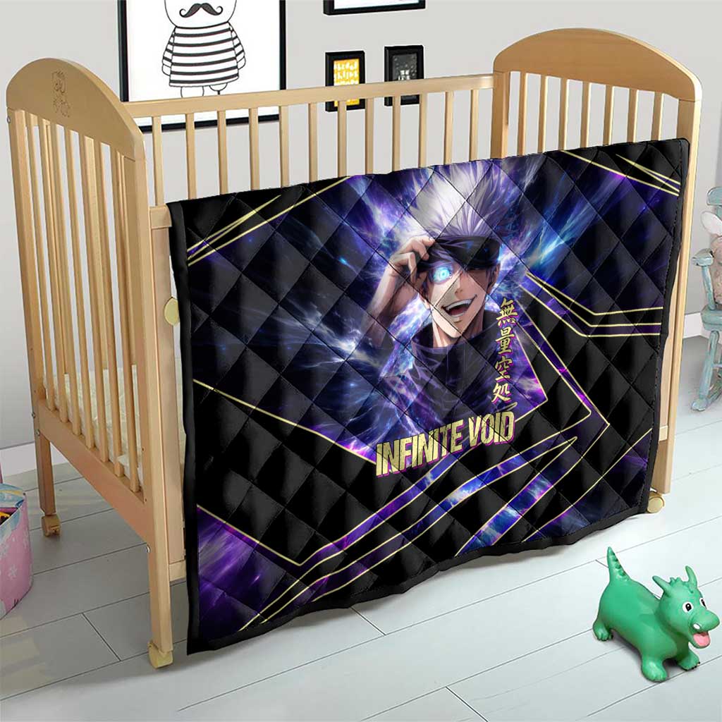Gojo Satoru Infinite Void Quilt Cosmic Anime Power Surge Style
