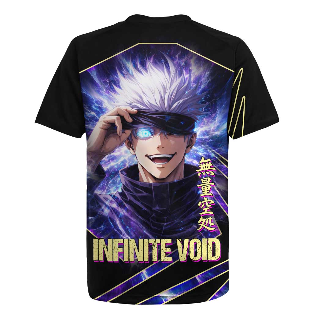 Gojo Satoru Infinite Void Rugby Jersey Cosmic Anime Power Surge Style