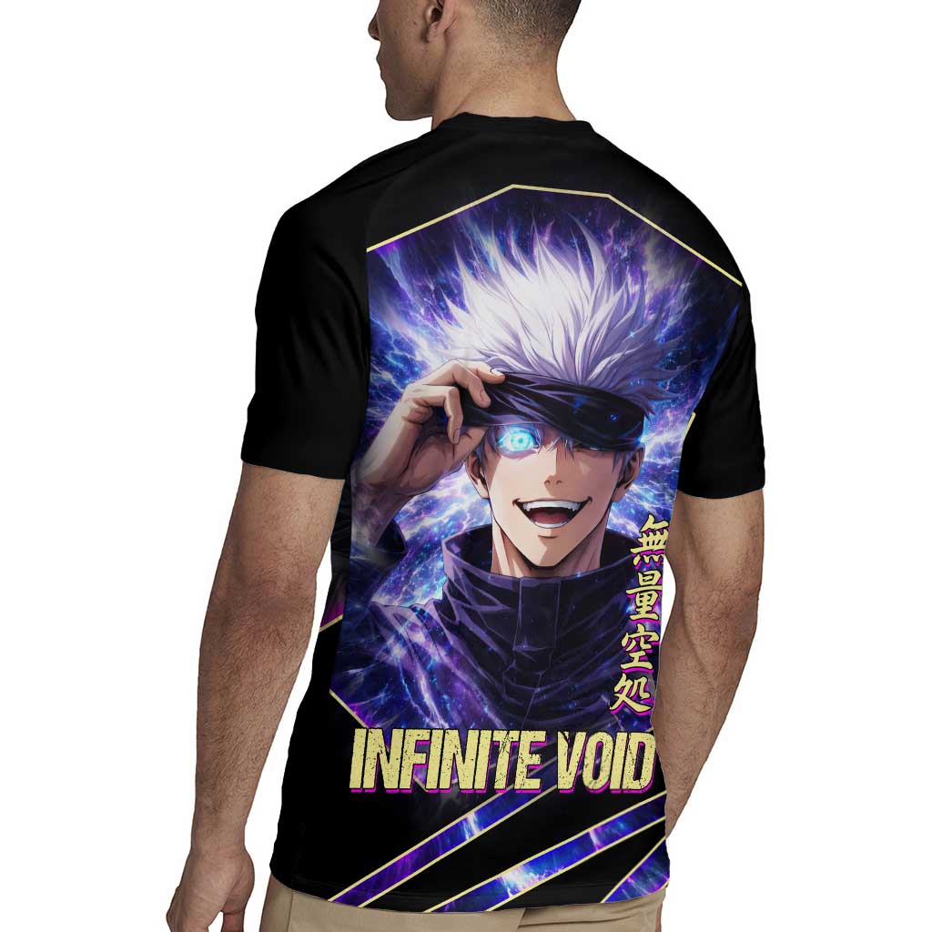 Gojo Satoru Infinite Void Rugby Jersey Cosmic Anime Power Surge Style