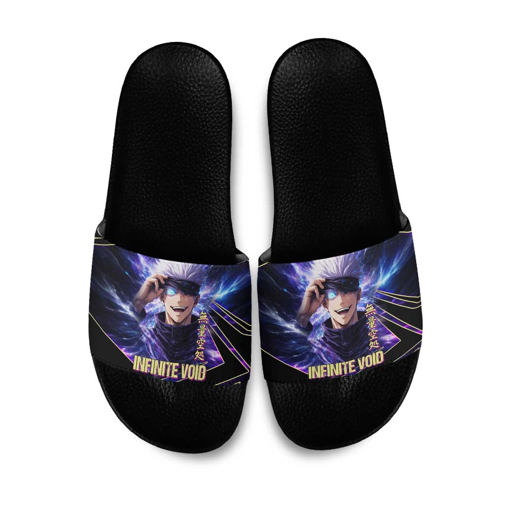 Gojo Satoru Infinite Void Slide Sandals Cosmic Anime Power Surge Style