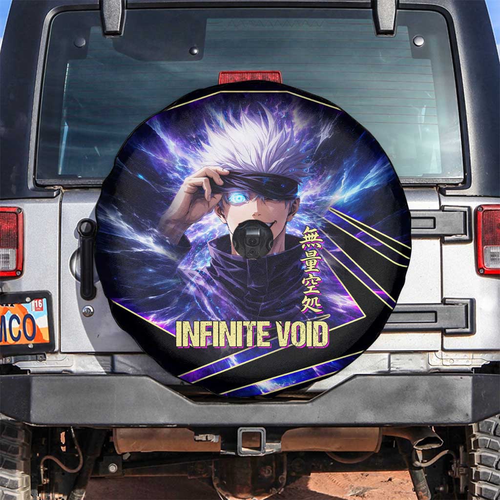 Gojo Satoru Infinite Void Spare Tire Cover Cosmic Anime Power Surge Style