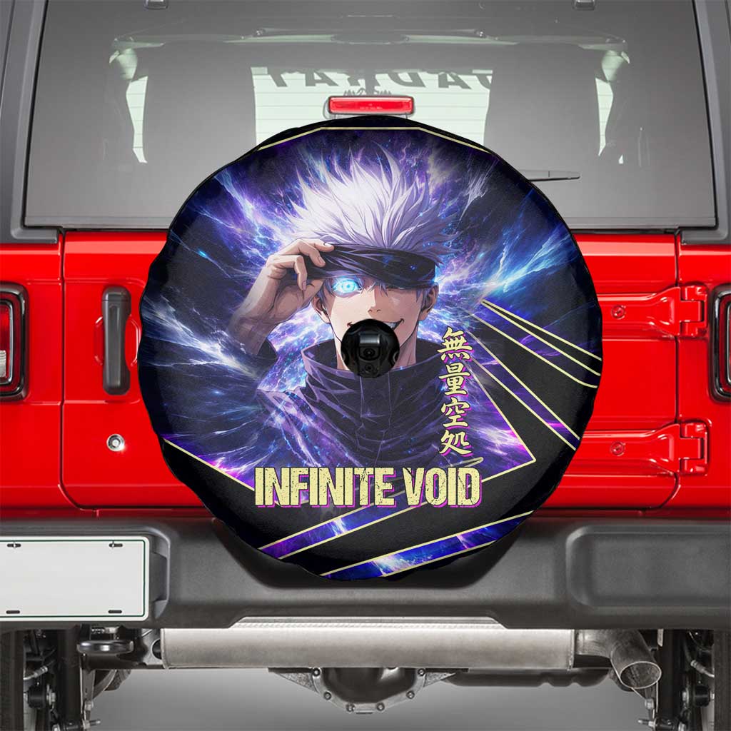 Gojo Satoru Infinite Void Spare Tire Cover Cosmic Anime Power Surge Style