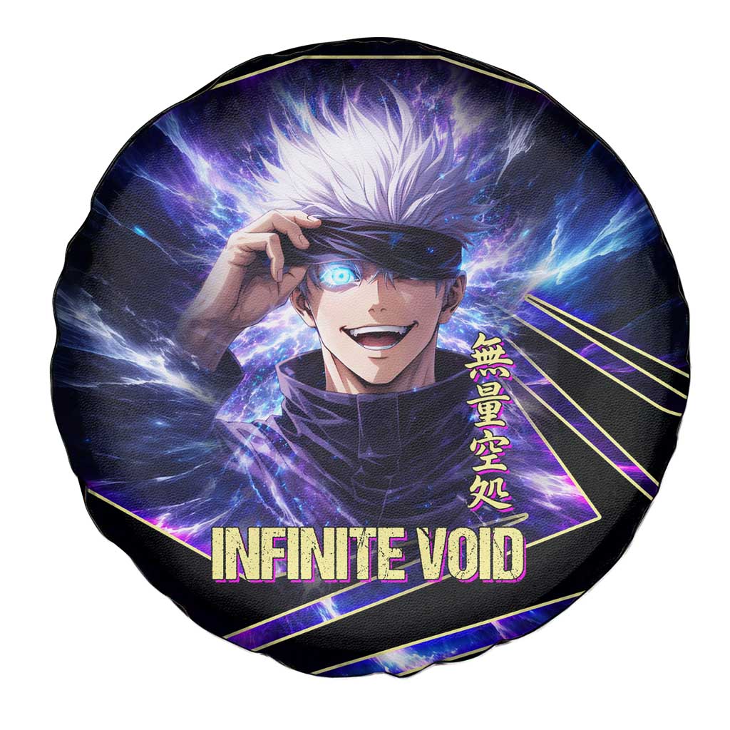 Gojo Satoru Infinite Void Spare Tire Cover Cosmic Anime Power Surge Style