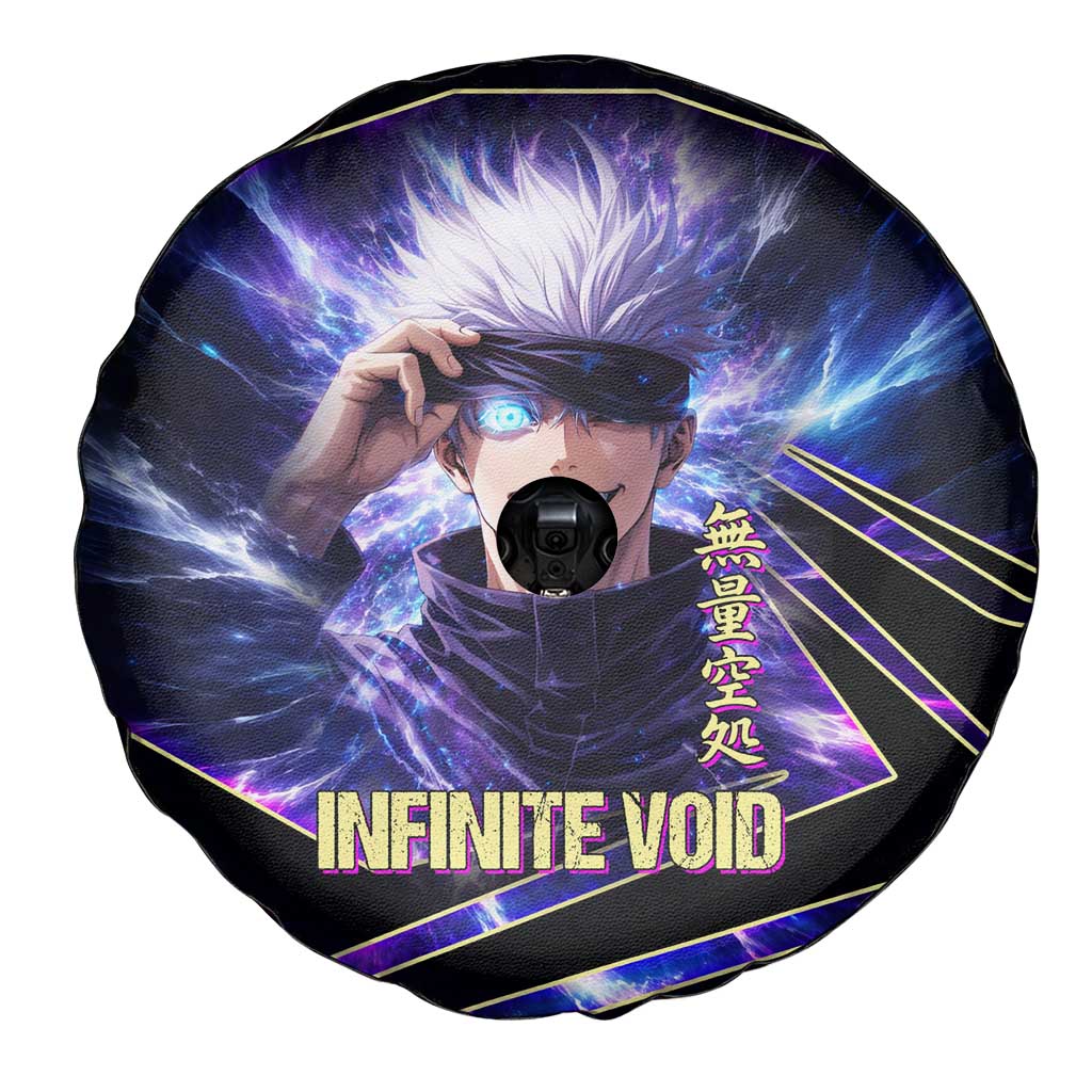 Gojo Satoru Infinite Void Spare Tire Cover Cosmic Anime Power Surge Style