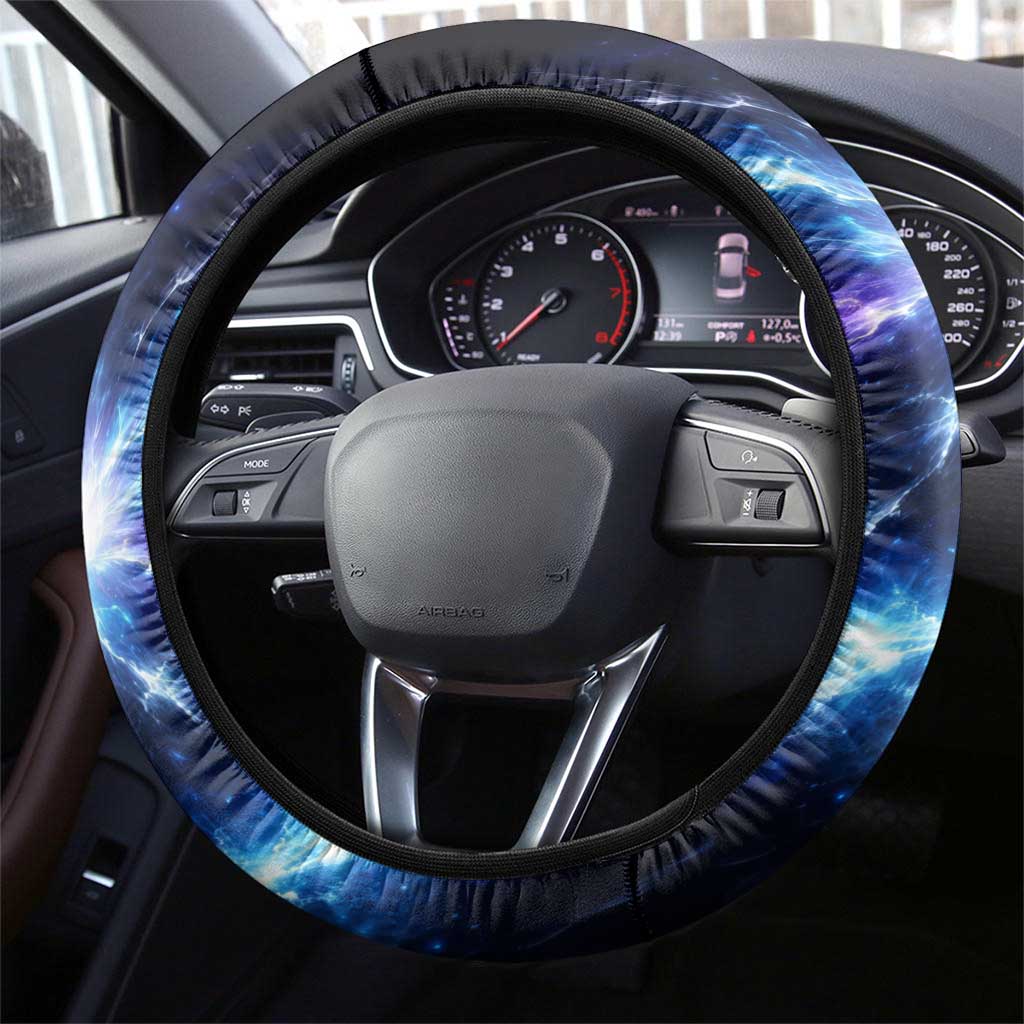 Gojo Satoru Infinite Void Steering Wheel Cover Cosmic Anime Power Surge Style