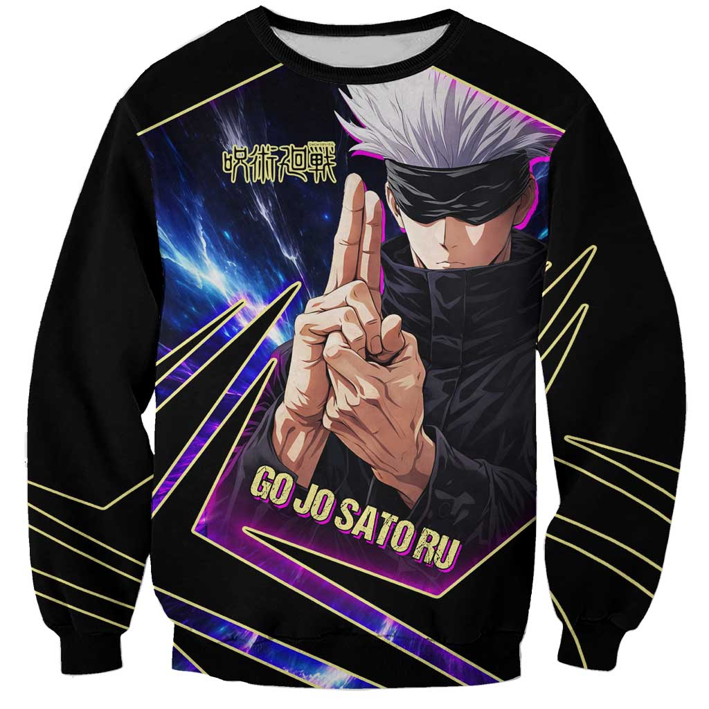 Gojo Satoru Infinite Void Sweatshirt Cosmic Anime Power Surge Style