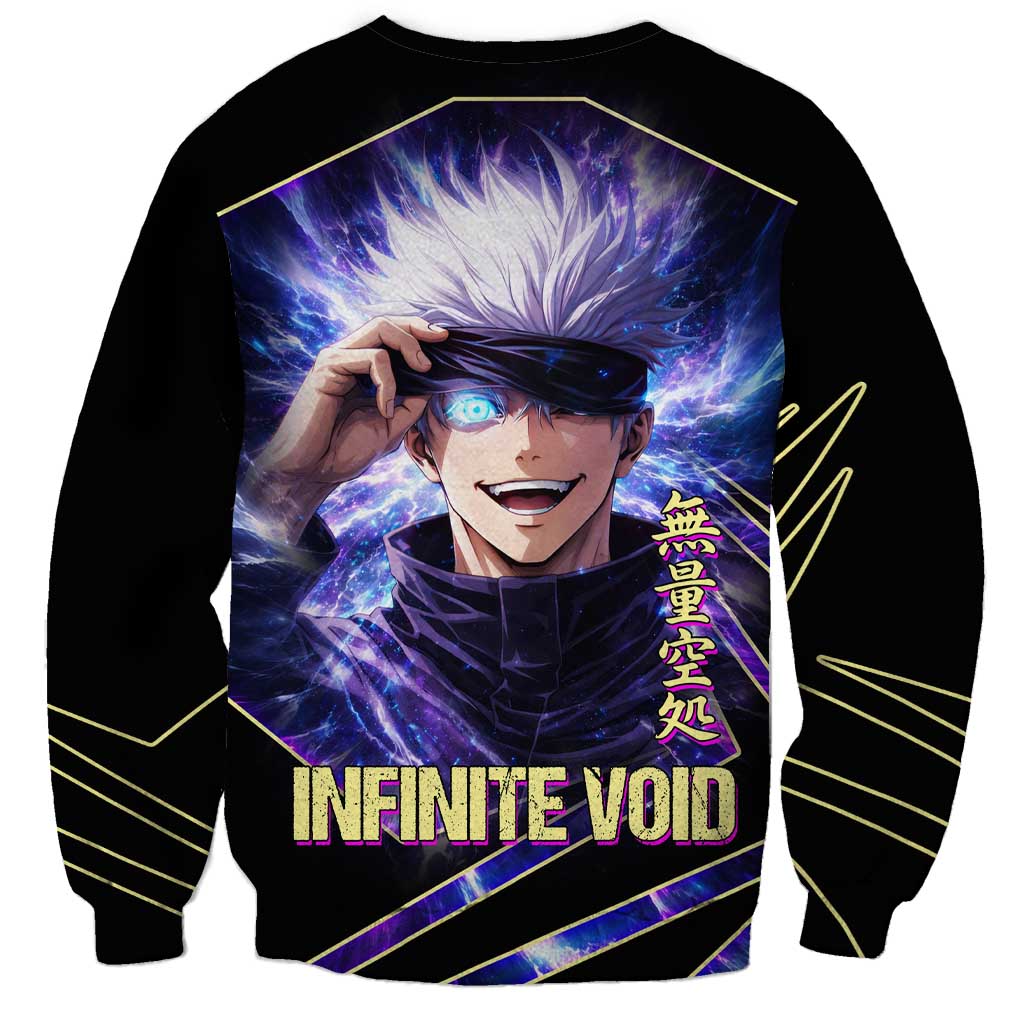 Gojo Satoru Infinite Void Sweatshirt Cosmic Anime Power Surge Style