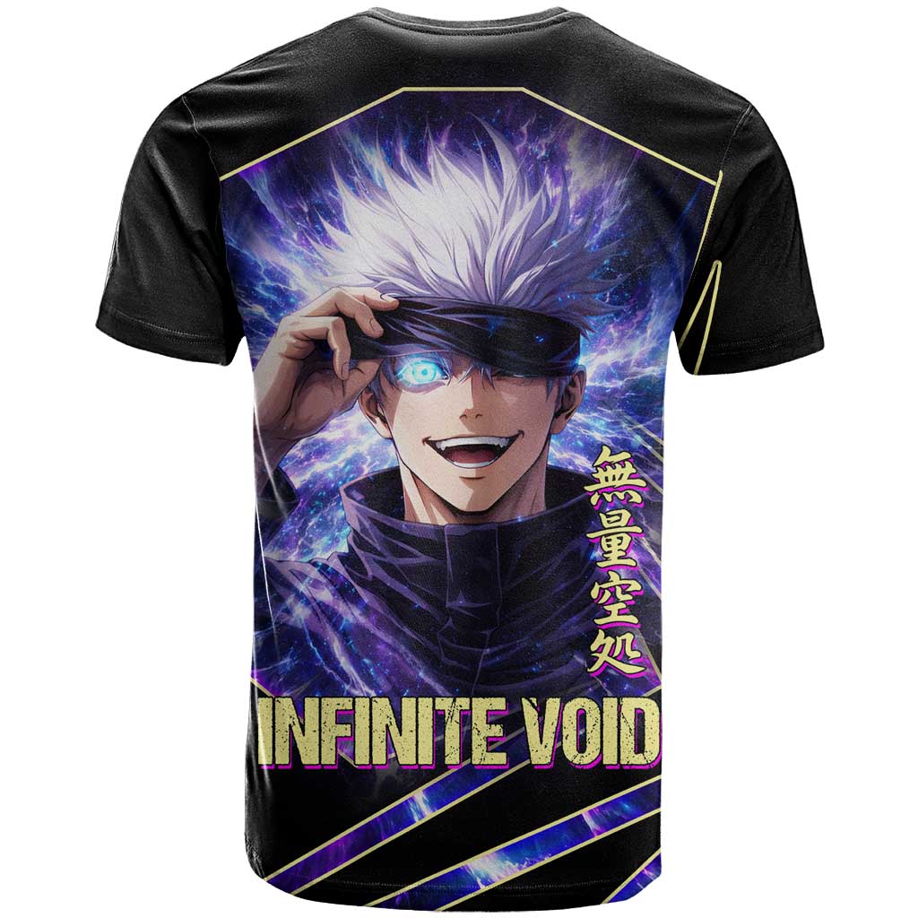 Gojo Satoru Infinite Void T Shirt Cosmic Anime Power Surge Style